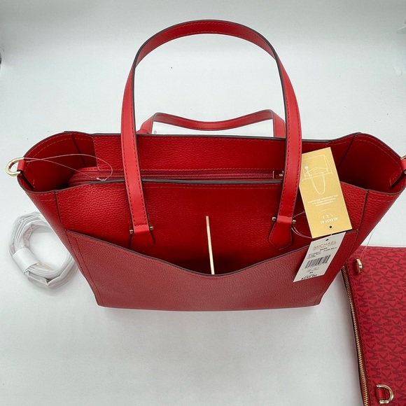 Michael Kors Large Maude Large 3 in 1 Tote Bag Flame - Picture 11 of 16